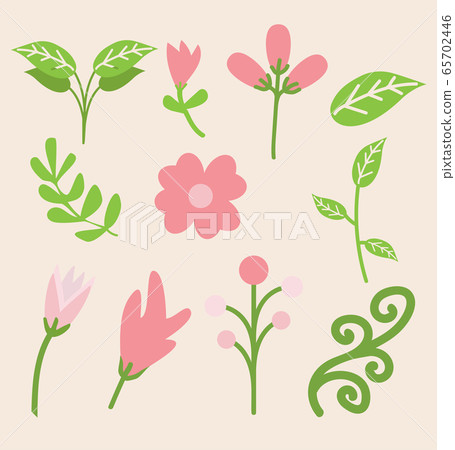 Spring Flower Vector Elements set - Stock Illustration [65702446] - PIXTA