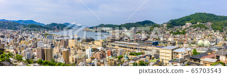 館山地區到長崎市容全景圖[長崎市] 65703543