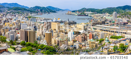 館山地區到長崎市容全景圖[長崎市] 65703548