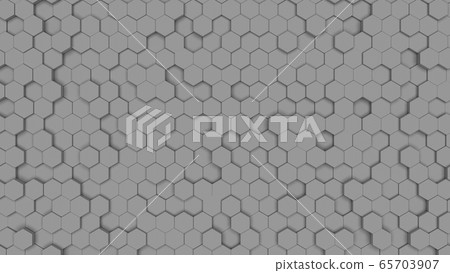 Grey Hexagonal cell texture. Honeycomb on neutral Grey Hexagonal cell texture. Honeycomb on neutral 65703907