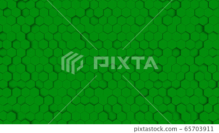 Green Hexagonal cell seamless pattern Green Hexagonal cell seamless pattern 65703911
