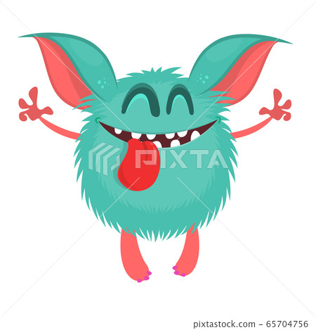Funny cartoon monster. Vector Halloween monster design Funny cartoon monster. Vector Halloween monster design 65704756