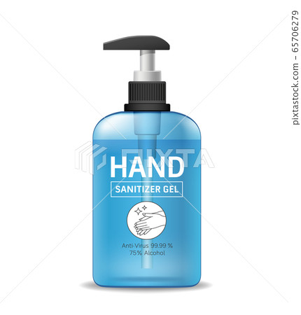 Alcohol sanitizer gel bottle, hand wash,virus protection  65706279