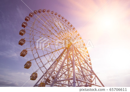 Ferris Wheel Over Blue Sky Ferris Wheel Over Blue Sky 65706611