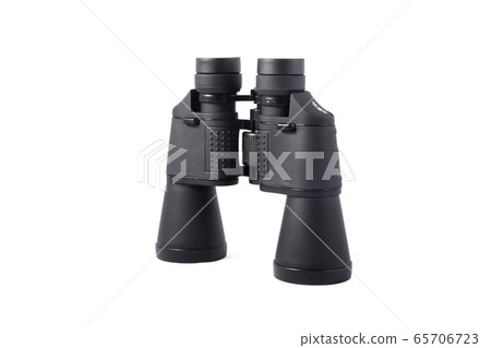 large black binoculars isolated on white bacground large black binoculars isolated on white bacground 65706723