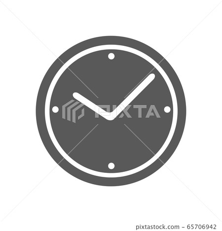 Clock icon vector simple Clock icon vector simple 65706942