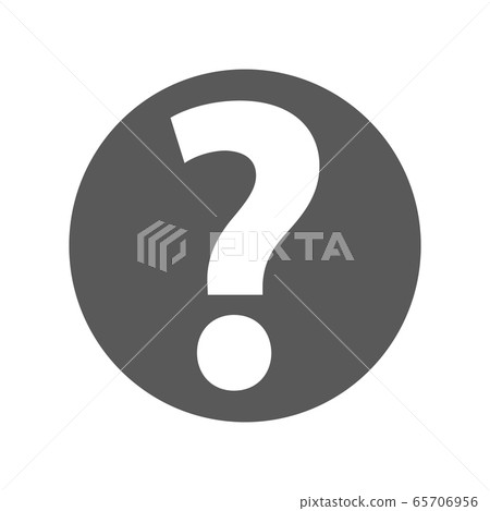 Question mark sign icon vector simple 65706956