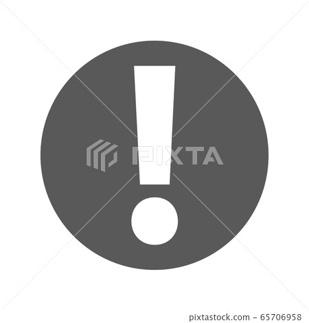 Exclamation point icon vector simple 65706958