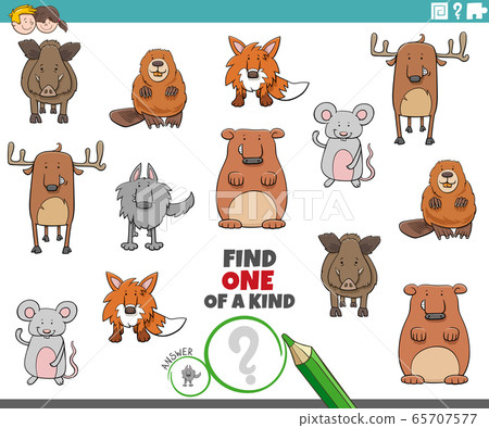 one of a kind game for children with animals 65707577