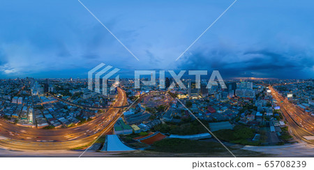 360 panorama by 180 degrees angle seamless 65708239