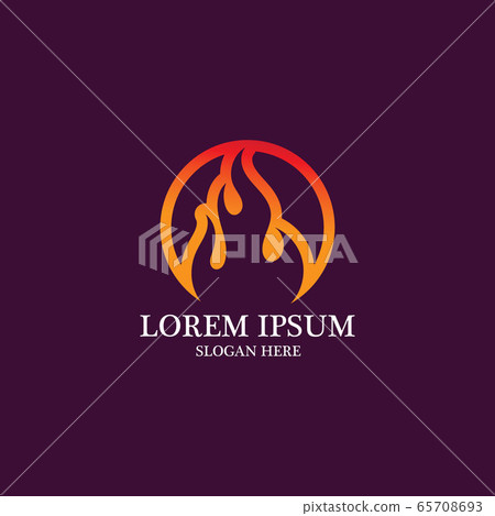 Fire flame vector illustration design 65708693