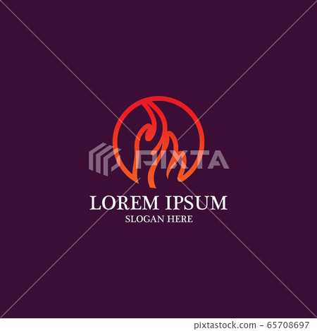 Fire flame vector illustration design 65708697