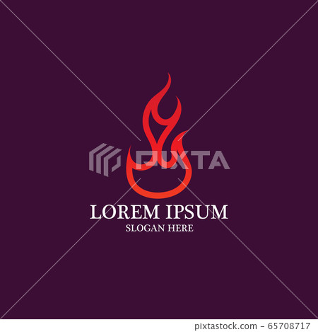 Fire flame vector illustration design 65708717