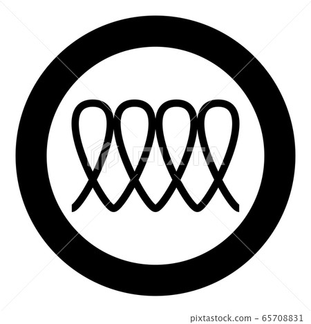 Induction cooking spiral electrical heat symbol  65708831