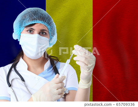 Scientist woman with test tube Coronavirus Scientist woman with test tube Coronavirus 65709336