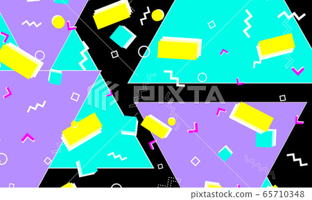 90s design. Geometric shapes. Memphis pattern. 90s design. Geometric shapes. Memphis pattern. 65710348