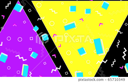 Memphis Pattern. Abstract Vector. Hipster Style 65710349