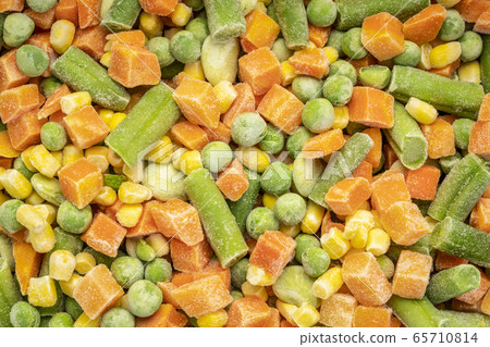 closeup background and texture of frozen vegetable closeup background and texture of frozen vegetable 65710814