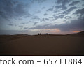 Dawn in the Sahara Desert. 65711884