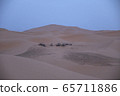 Dawn in the Sahara Desert. 65711886