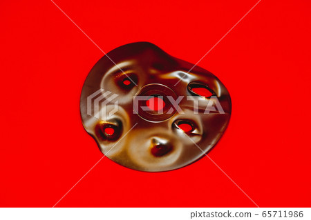 Damaged laser music retro disc Damaged laser music retro disc 65711986
