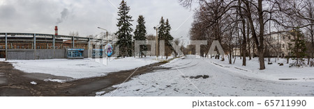 Abandoned territory of the aircraft factory. Abandoned territory of the aircraft factory. 65711990