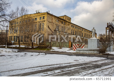 Abandoned territory of the aircraft factory. Abandoned territory of the aircraft factory. 65711991