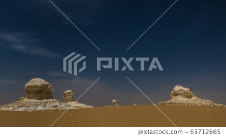 The White Desert at Farafra in the Sahara of The White Desert at Farafra in the Sahara of 65712665