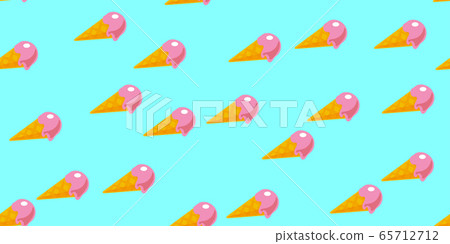 Pink ice cream seamless pattern in modern style on blue background. Sweet Vector paper art illustration. Summer Fabric wallpaper print. Graphic irregular cover texture.Pastel color stock backdrop Pink ice cream seamless pattern in modern style on blue background. Sweet Vector paper art illustration. Summer Fabric wallpaper print. Graphic irregular cover texture.Pastel color stock backdrop 65712712