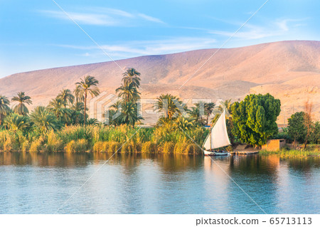 River Nile in Egypt. River Nile in Egypt. 65713113