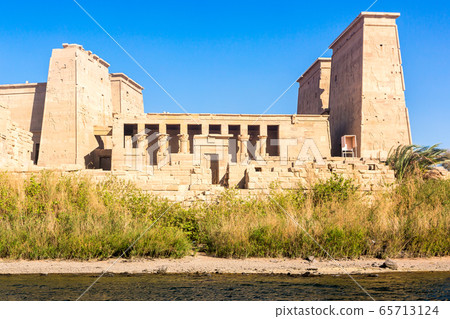 Philae temple in aswan on the Nile in Egypt 65713124