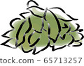 A lot of green soybeans 65713257