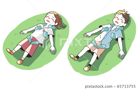 Icing for heat stroke (on grass) 65713755