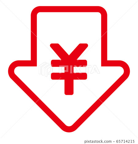 Price cut arrow 65714215