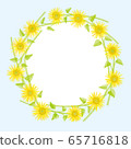 Sunflower frame 65716818