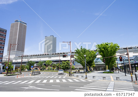 Gifu station square city scene Gifu station south intersection Gifu station square city scene Gifu station south intersection 65717347