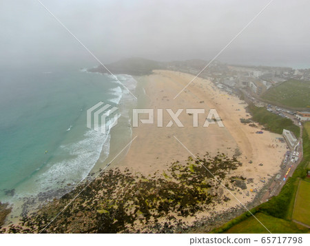 St Michael's Mount bay, Cornwall, England, United Kingdom during foggy day St Michael's Mount bay, Cornwall, England, United Kingdom during foggy day 65717798