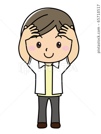Boy 01_01 (smiling, holding his head) Boy 01_01 (smiling, holding his head) 65718517