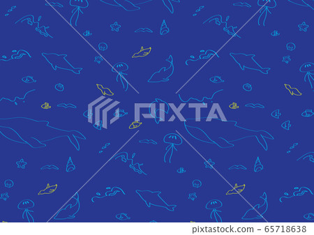海洋生物模式 65718638