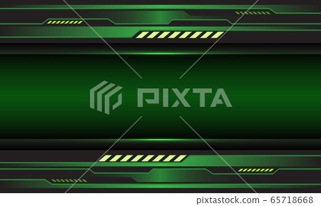 Abstract green metallic circuit cyber with blank space design modern futuristic technology background vector illustration. 65718668