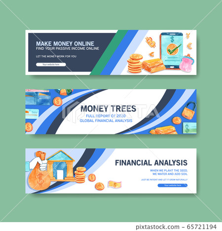 Finance banner design with Finance banner design with 65721194