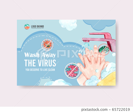 Facebook template design with hand sanitizer and Facebook template design with hand sanitizer and 65722019