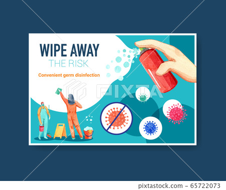 Facebook template design disinfection with 65722073