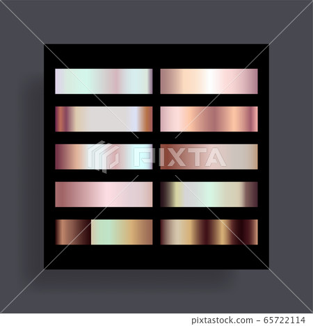 Rose Gold Metal Luxury Gradient Set 65722114