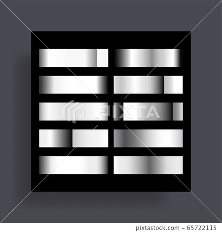 Silver metal luxury gradient set Silver metal luxury gradient set 65722115