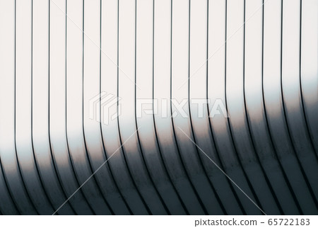 gray curved wall of a modern building 65722183