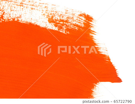 Orange hand drawn paint texture on white Orange hand drawn paint texture on white 65722790