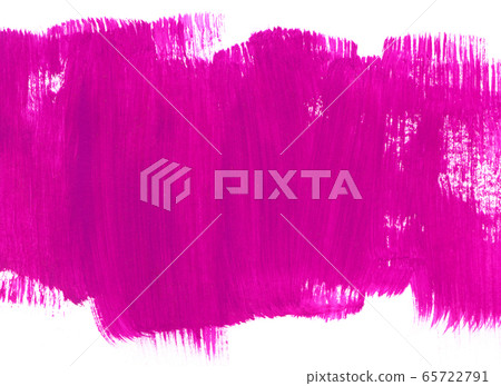 Pink hand drawn paint texture on white background 65722791