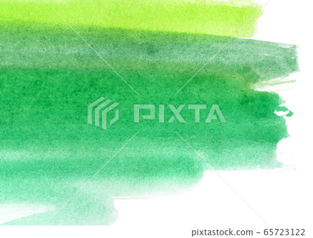 Bright green abstract watercolor background 65723122