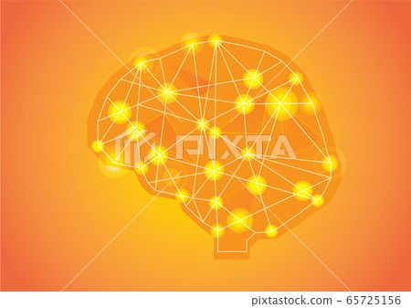 Low Poly Human Intelligence Brain Low Poly Human Intelligence Brain 65725156